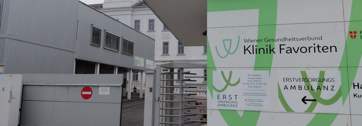 Eingang Klinik Favoriten