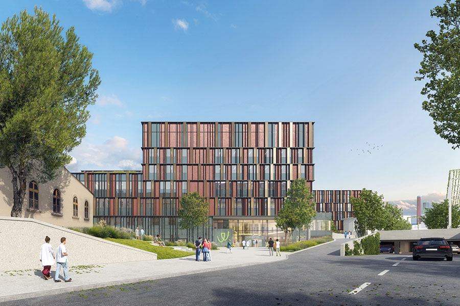 Rendering der Klinik Favoriten