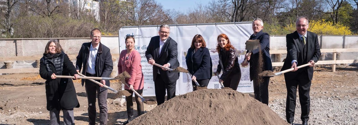 Spatenstich Psychiatrie Klinik Favoriten