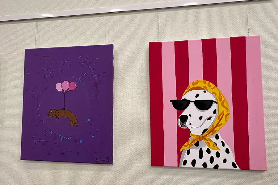 Bilder der Vernissage Art against Cancer in der Klinik Favoriten