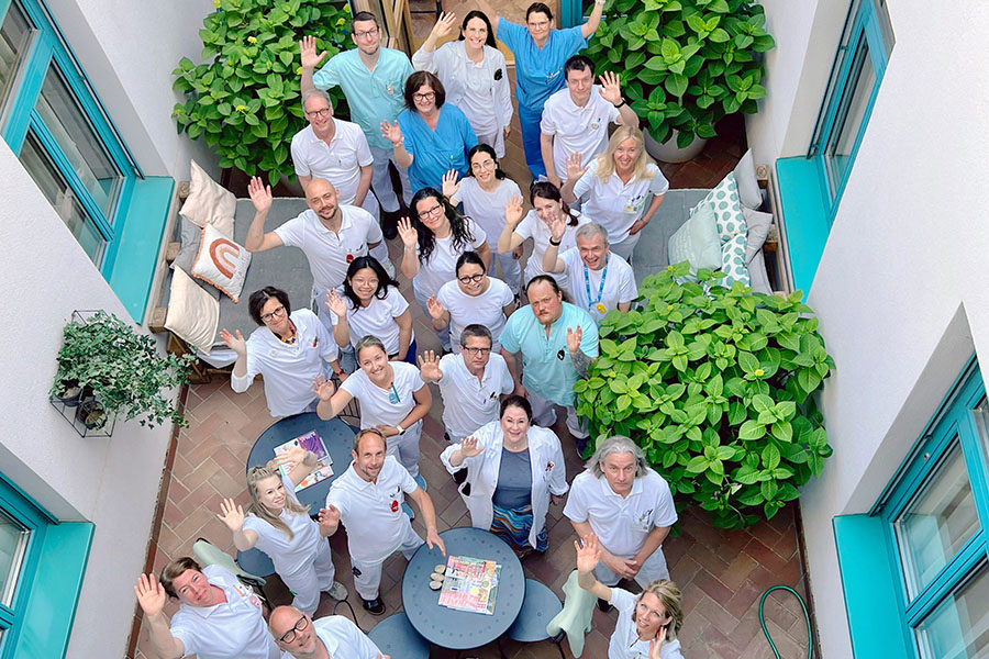 Team der Radioonkologie in der Klinik Favoriten